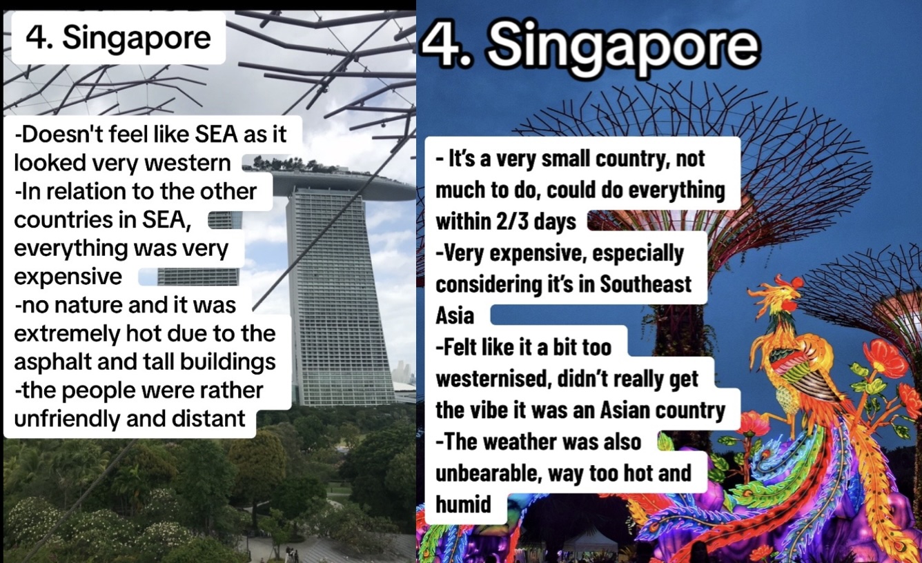 Traveller to 46 countries lists Singapore in his bottom 5 because SG people were “rather unfriendly and distant”